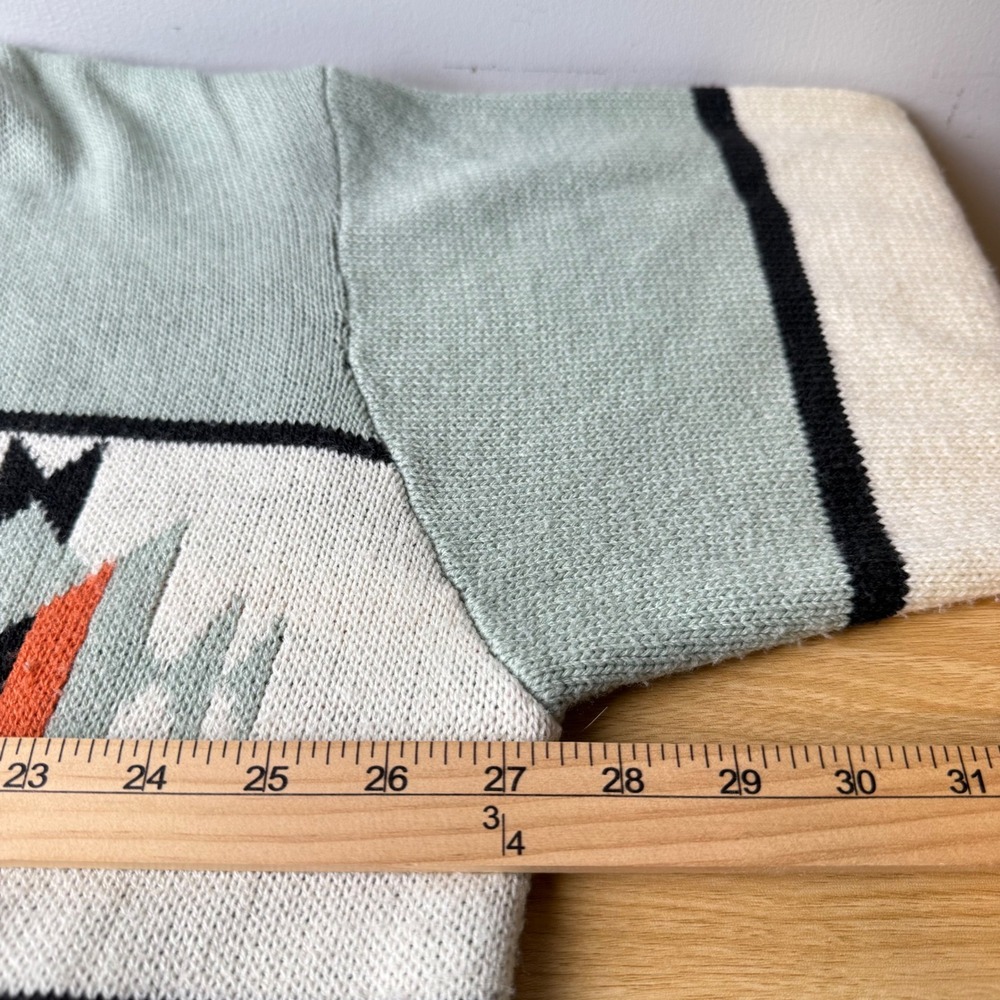 Wrangler Retro Open Knit Cardigan Women XXL Southwestern Cowgirl Cabin Aztec - Picture 7 of 10